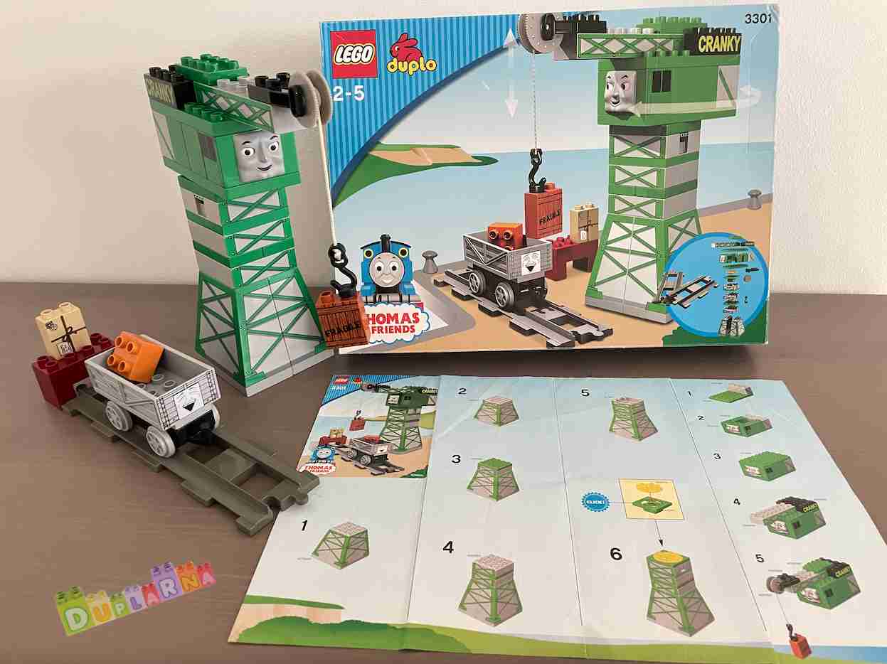 Lego Duplo 3301 - Mašinka Tomáš - Jeřáb CRANKY