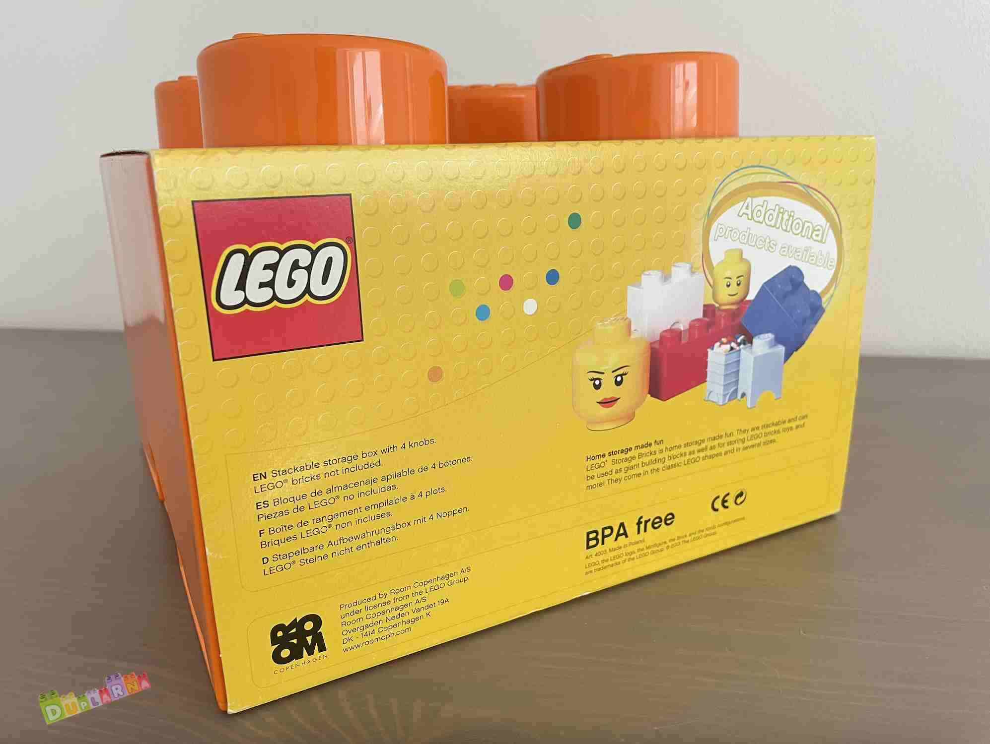 Lego BOX oranžový