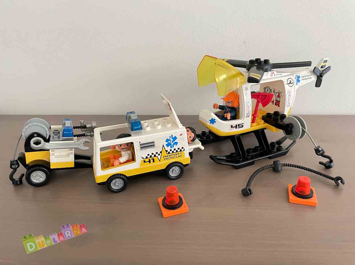 Lego Duplo 7841 - Letištní Vrtulník a sanitka - Helicopter Rescue Unit