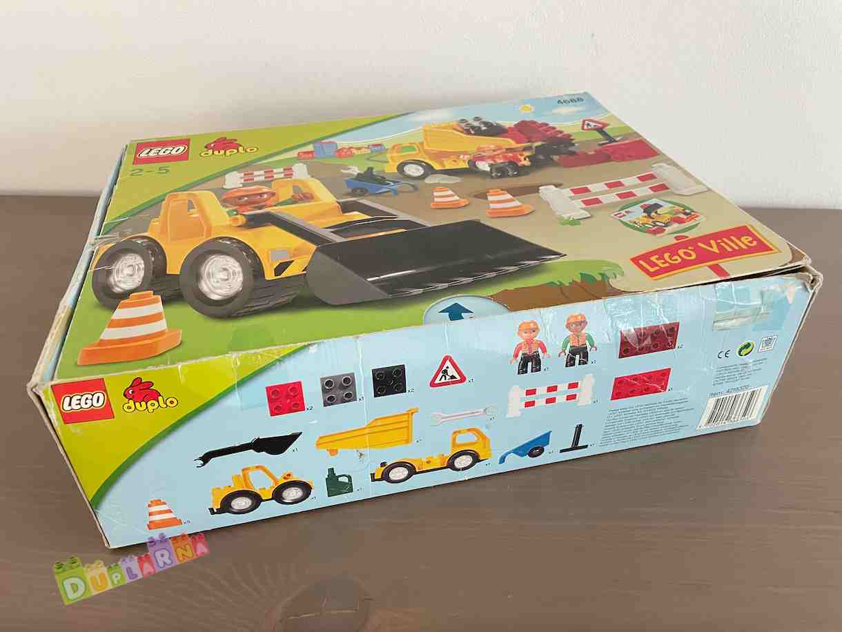 Lego Duplo 4688 - Stavba - Tým stavbařů - Bagr a tatra