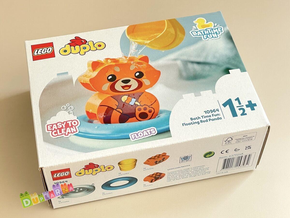 Lego Duplo 10964 - Legrace ve vaně: Plovoucí panda červená