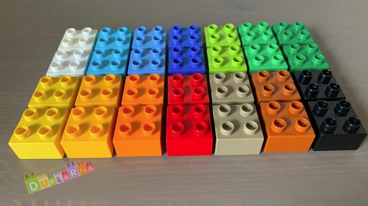Lego Duplo kostky barevné