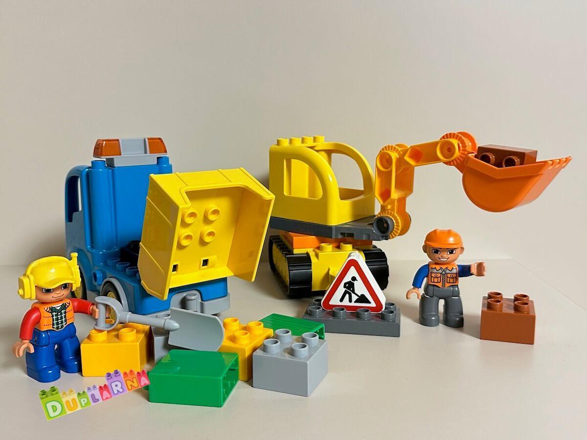 Lego Duplo Stavba - 10812 pásový bagr a náklaďák
