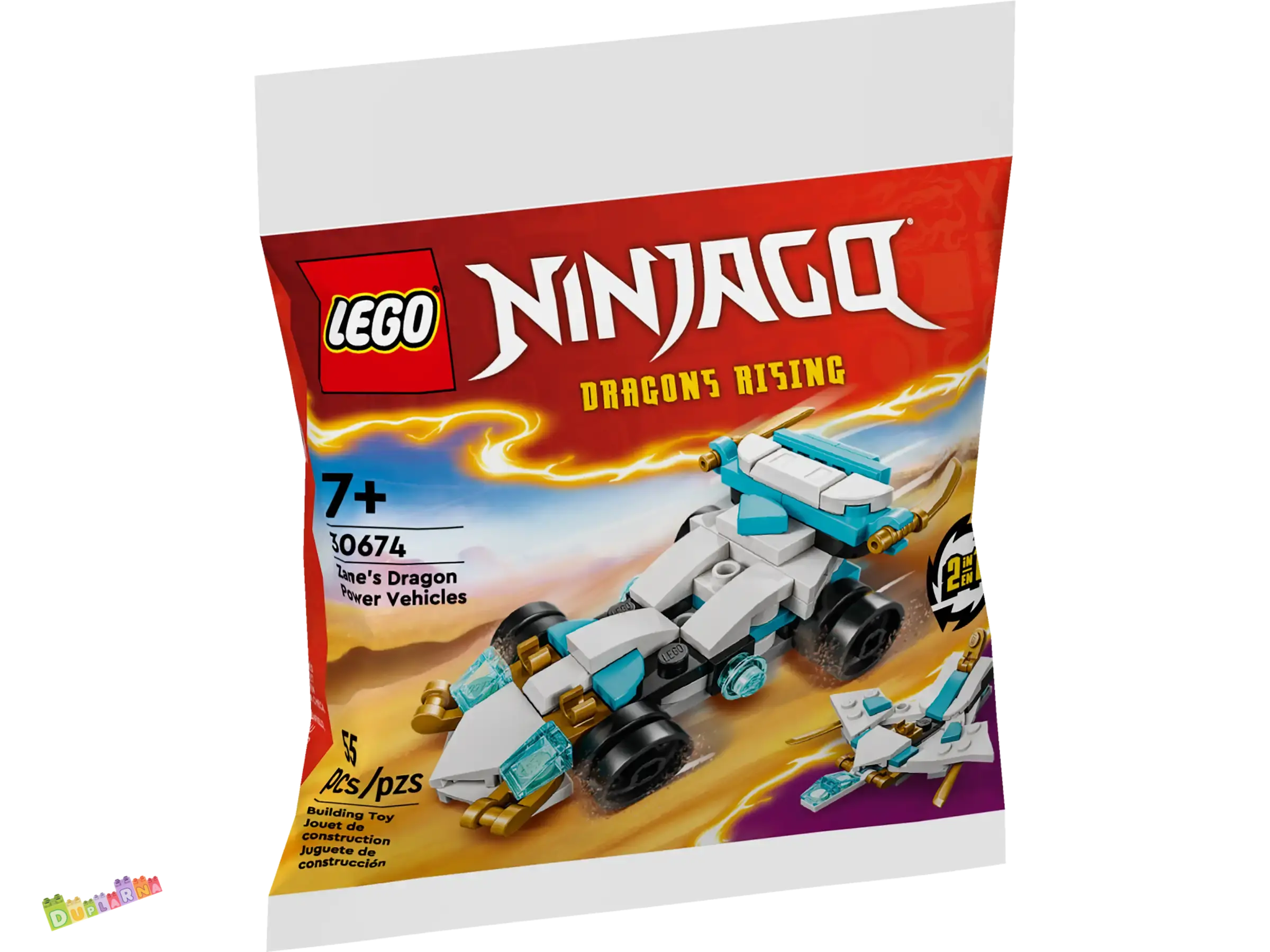 Lego Ninjago 30674 - Zane a jeho dračí auta