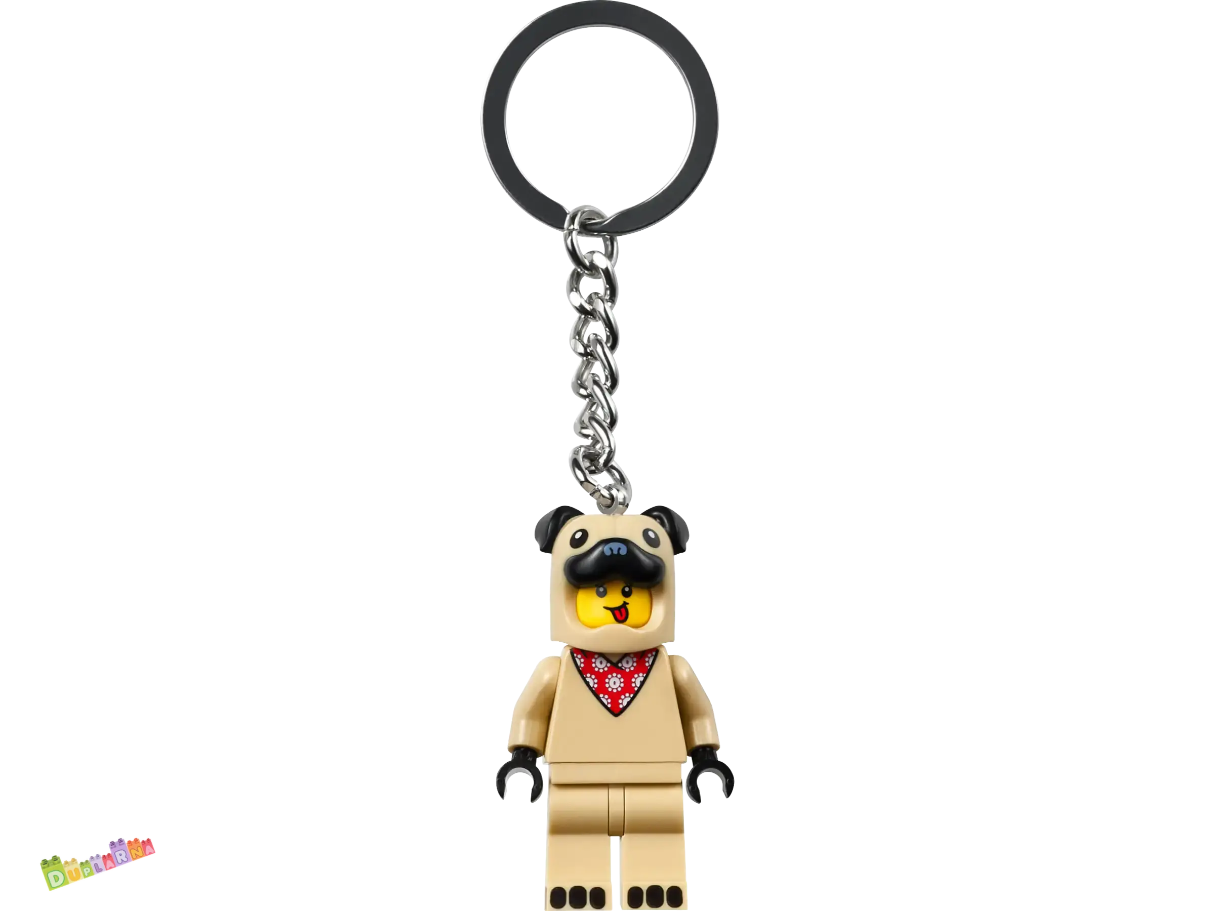 Lego 854158 klíčenka - Přívěsek na klíče – Chlapík v kostýmu buldočka