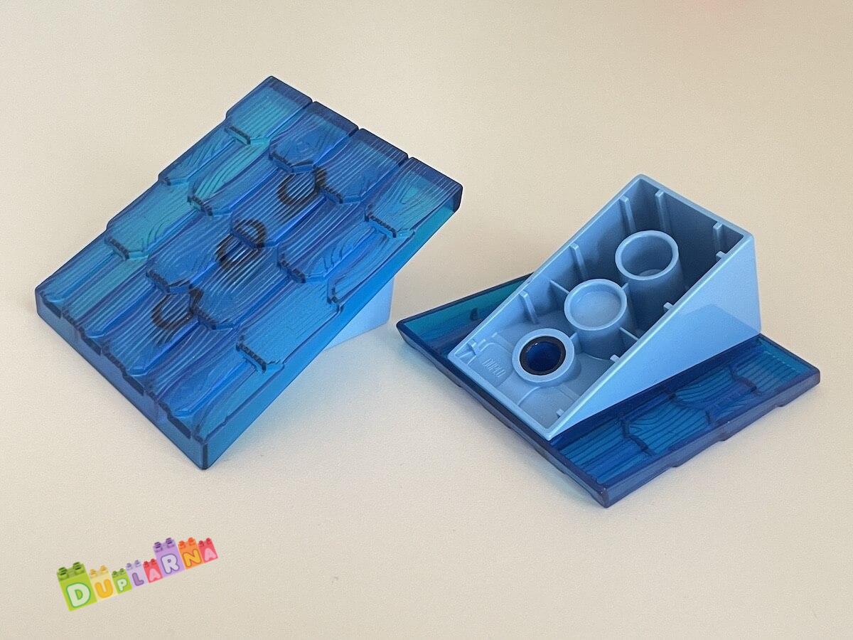 Lego Duplo - Střecha modrá - průhledná