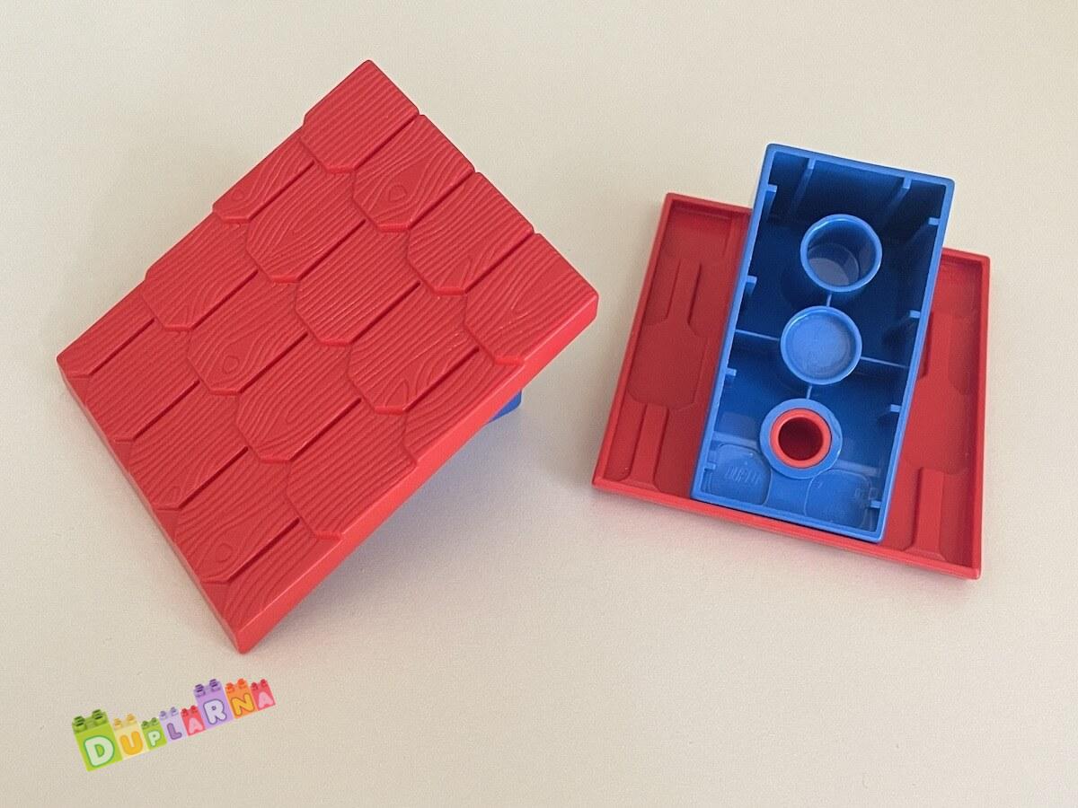 Lego Duplo - Střecha červená - modrá