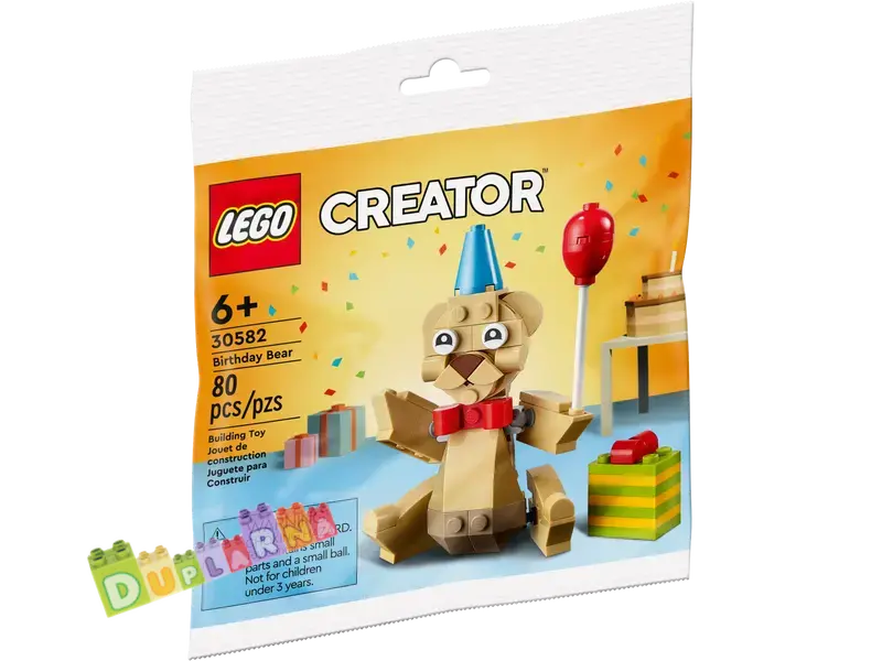 Lego Creator 30582 - Narozeninový medvídek / Postav si vlastního Narozeninového medvídka