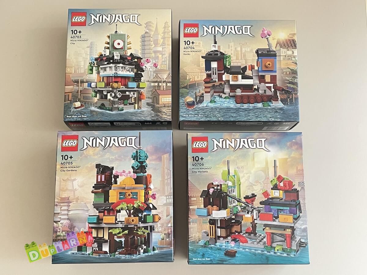 Lego GWP Ninjago kolekce 40703, 40704, 40705, 40706 - Miniaturní NINJAGO® City