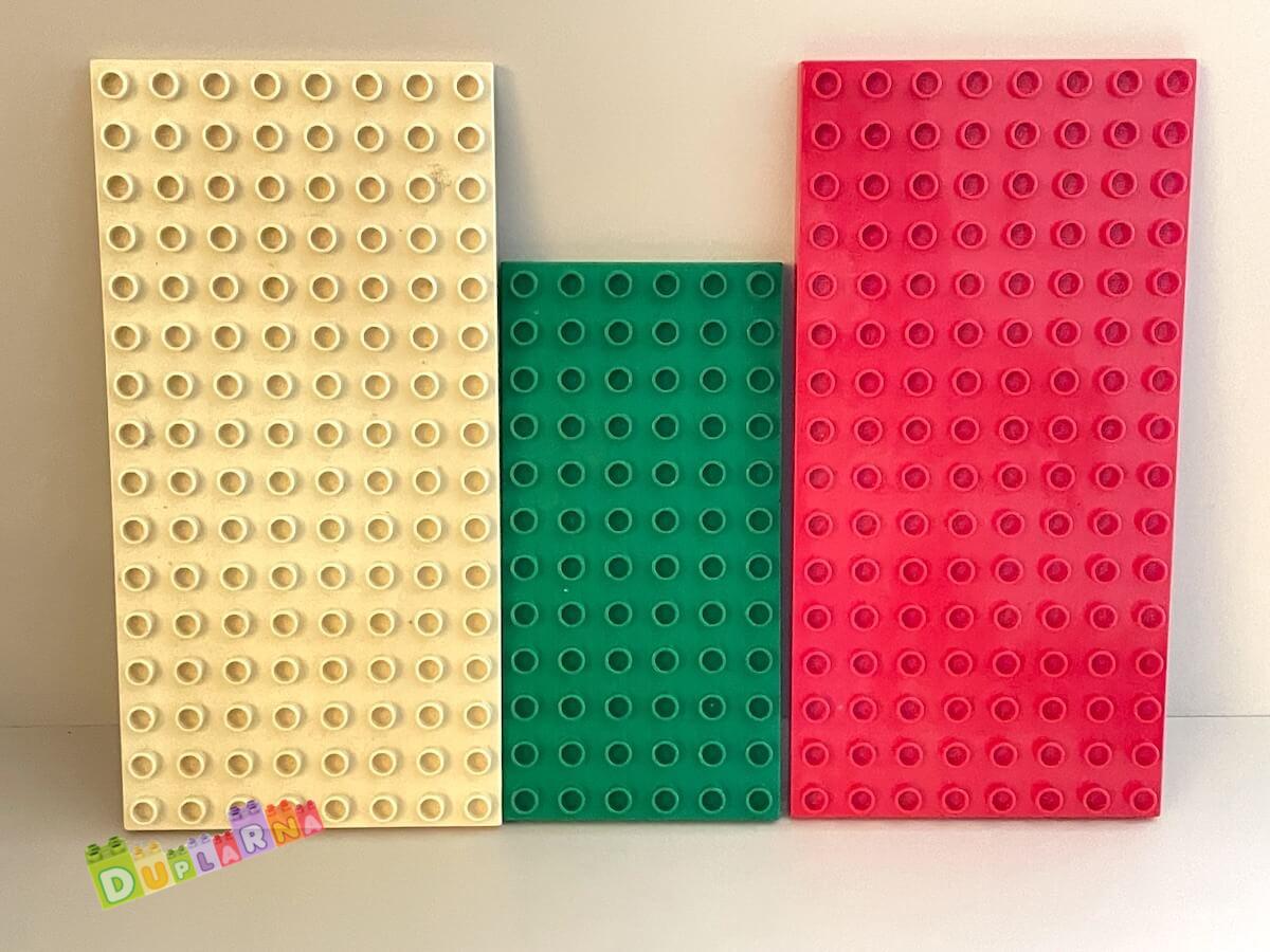 Lego Duplo Deska / podložka - 3 ks poškozené