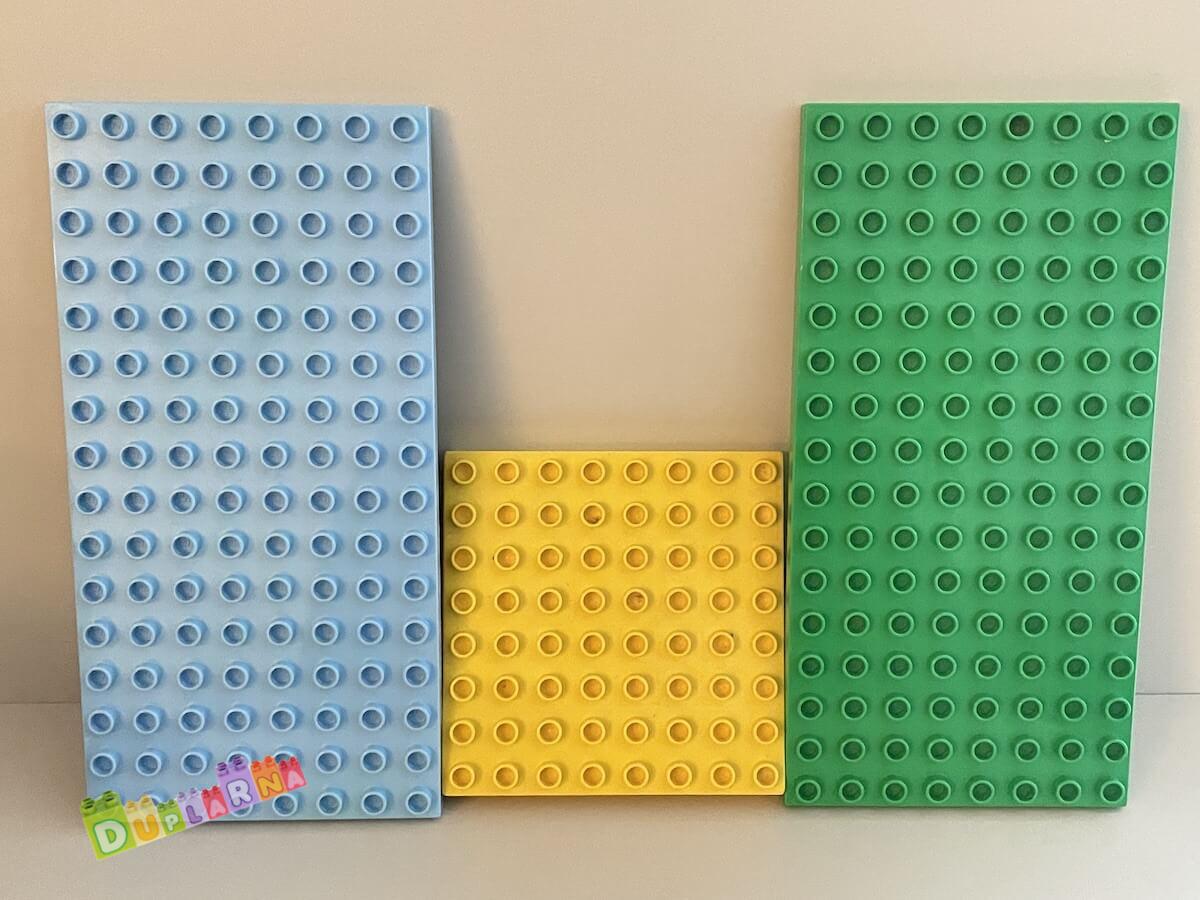 Lego Duplo Deska / podložka - 3 ks poškozené