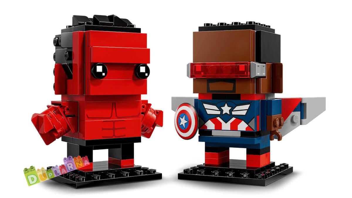 Lego 40668- Kapitán Amerika a Červený Hulk