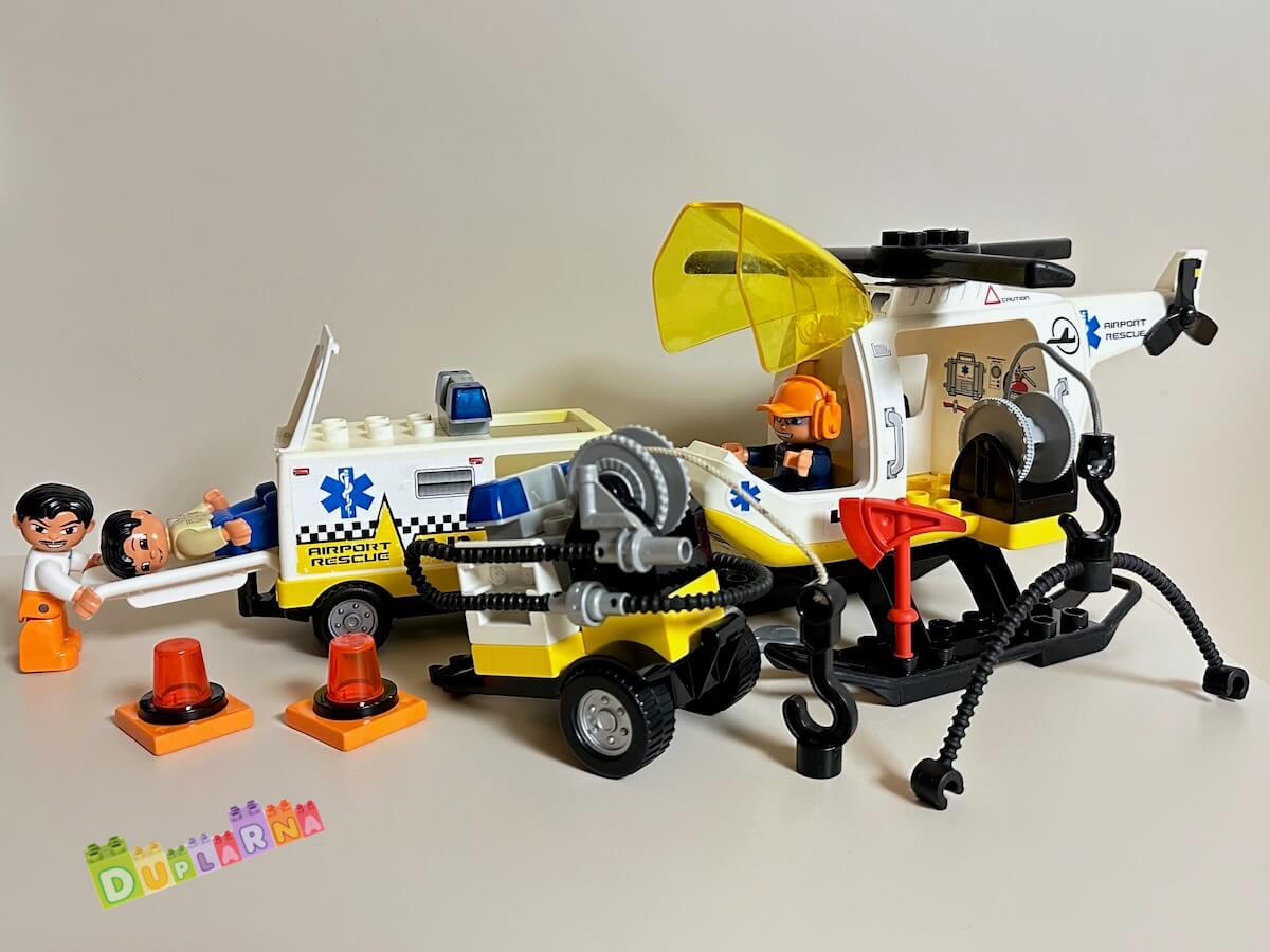 Lego Duplo 7841 - Letištní Vrtulník a sanitka - Helicopter Rescue Unit 