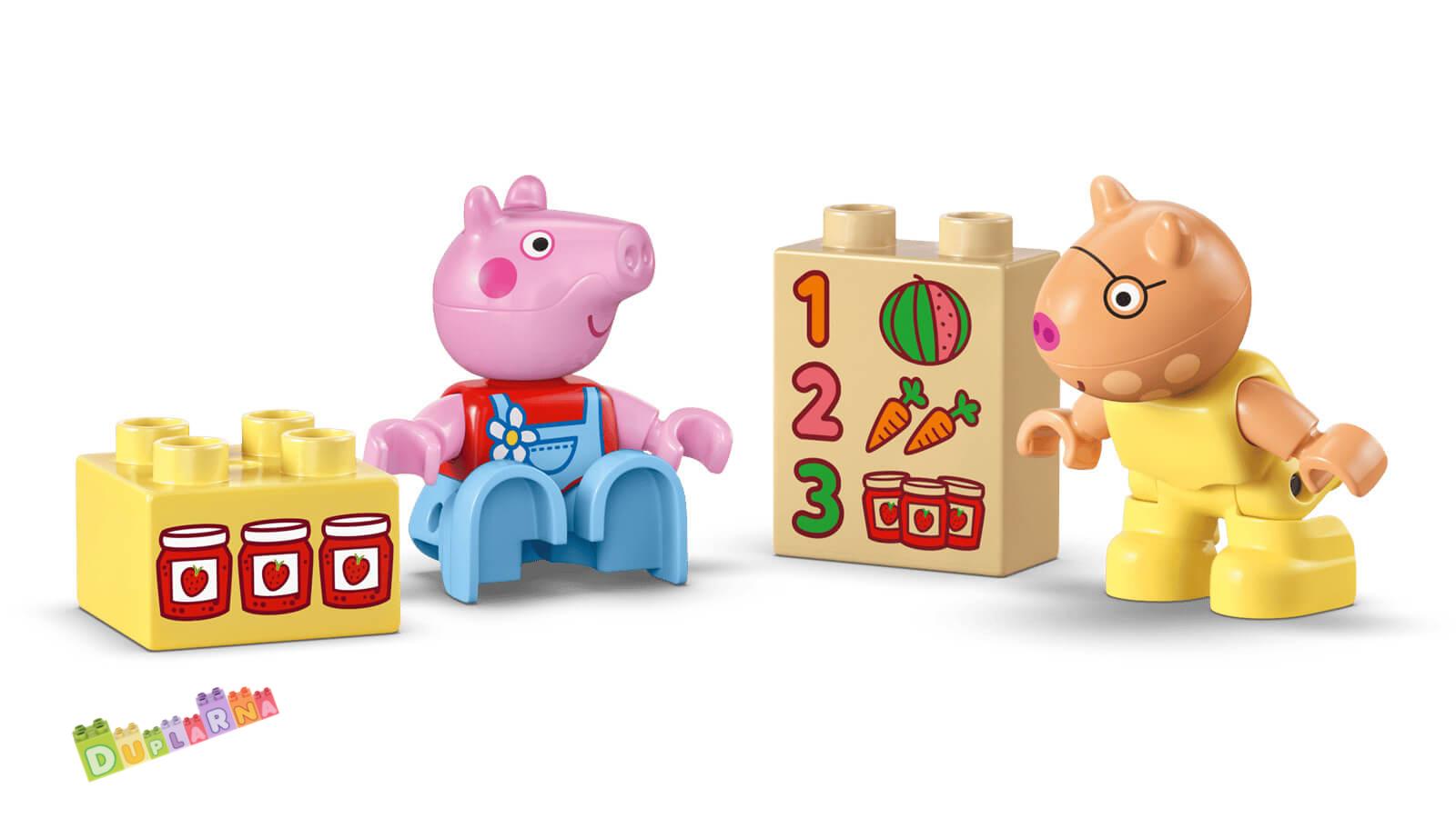 Lego Duplo 10468 - Prasátko Peppa - Traktor a tržnice