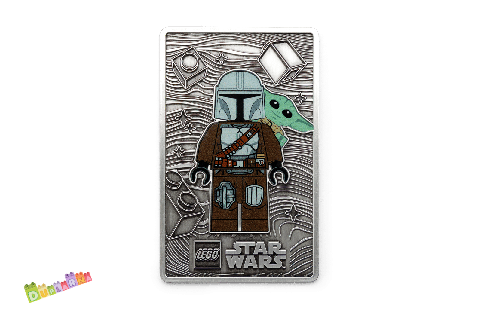 Lego GWP - Star Wars - Kovová karta Mandalorian™ a Grogu™