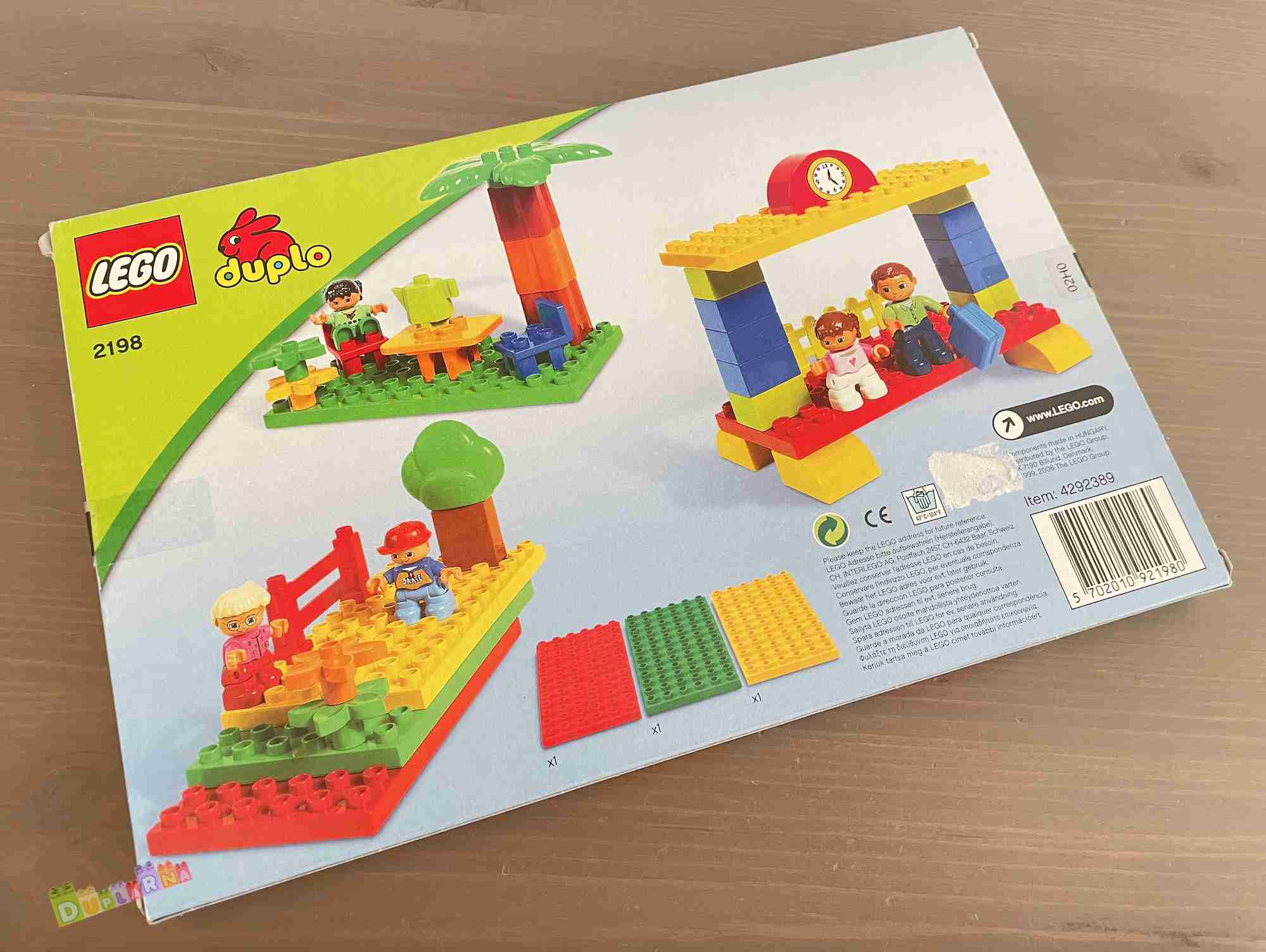 Lego Duplo 2198 - Podložky na stavění / Set podložek