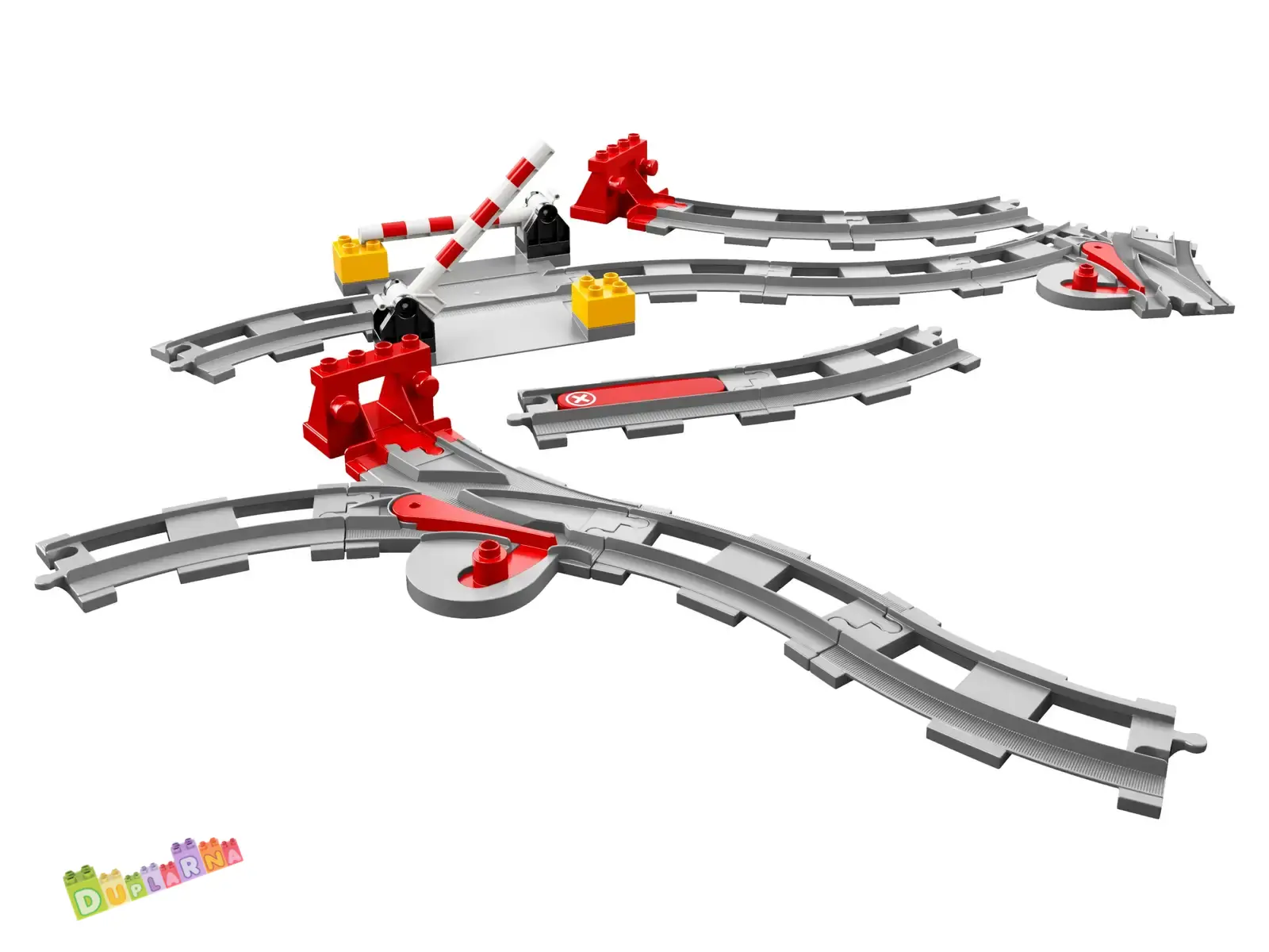 Lego Duplo 10882 - Koleje výhybky a přejezd pro vlak