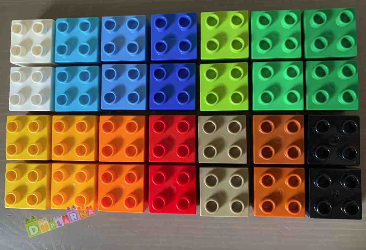 Lego Duplo kostky barevné