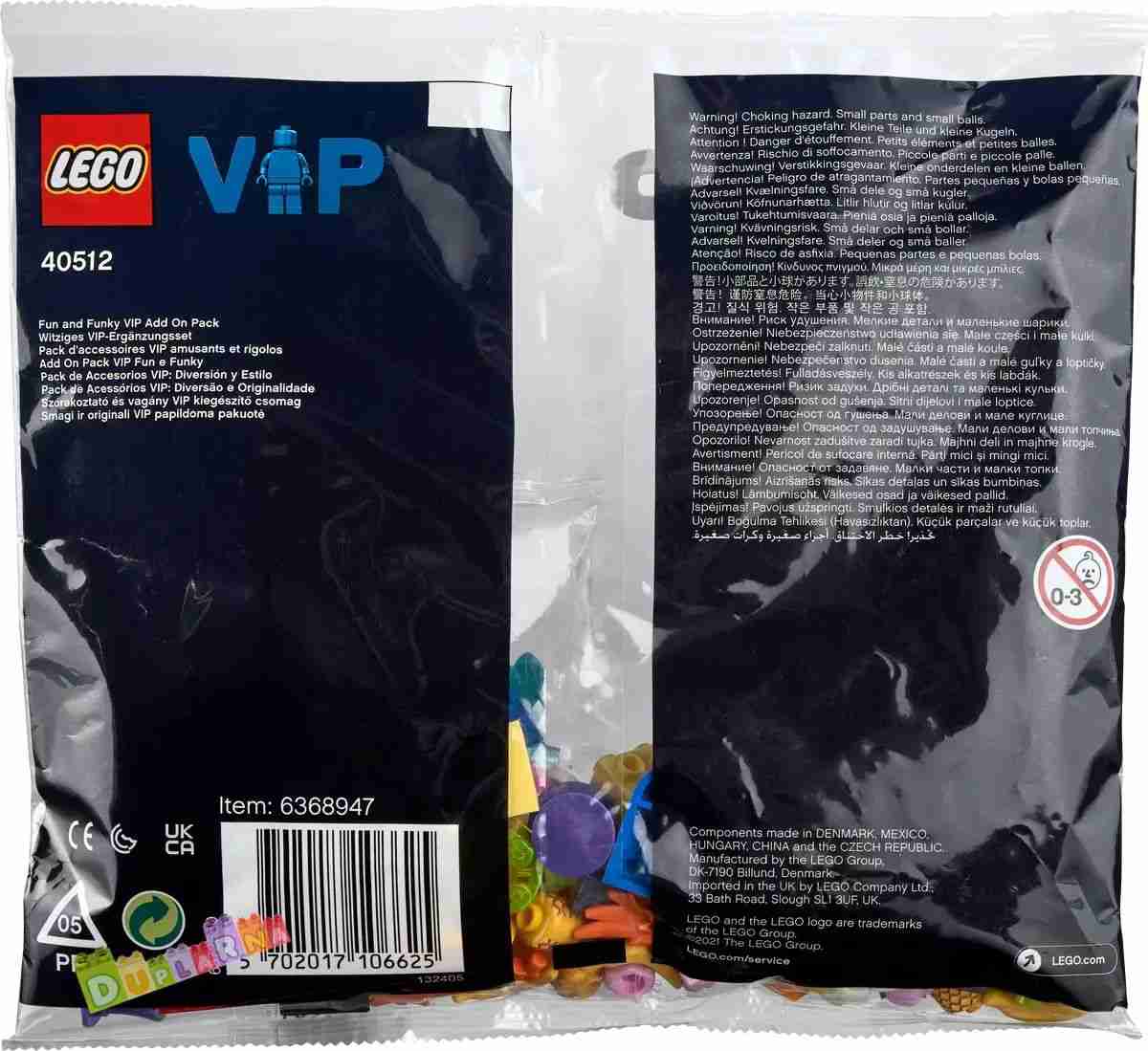 Lego 40512 - VIP doplňky - Legrace a styl