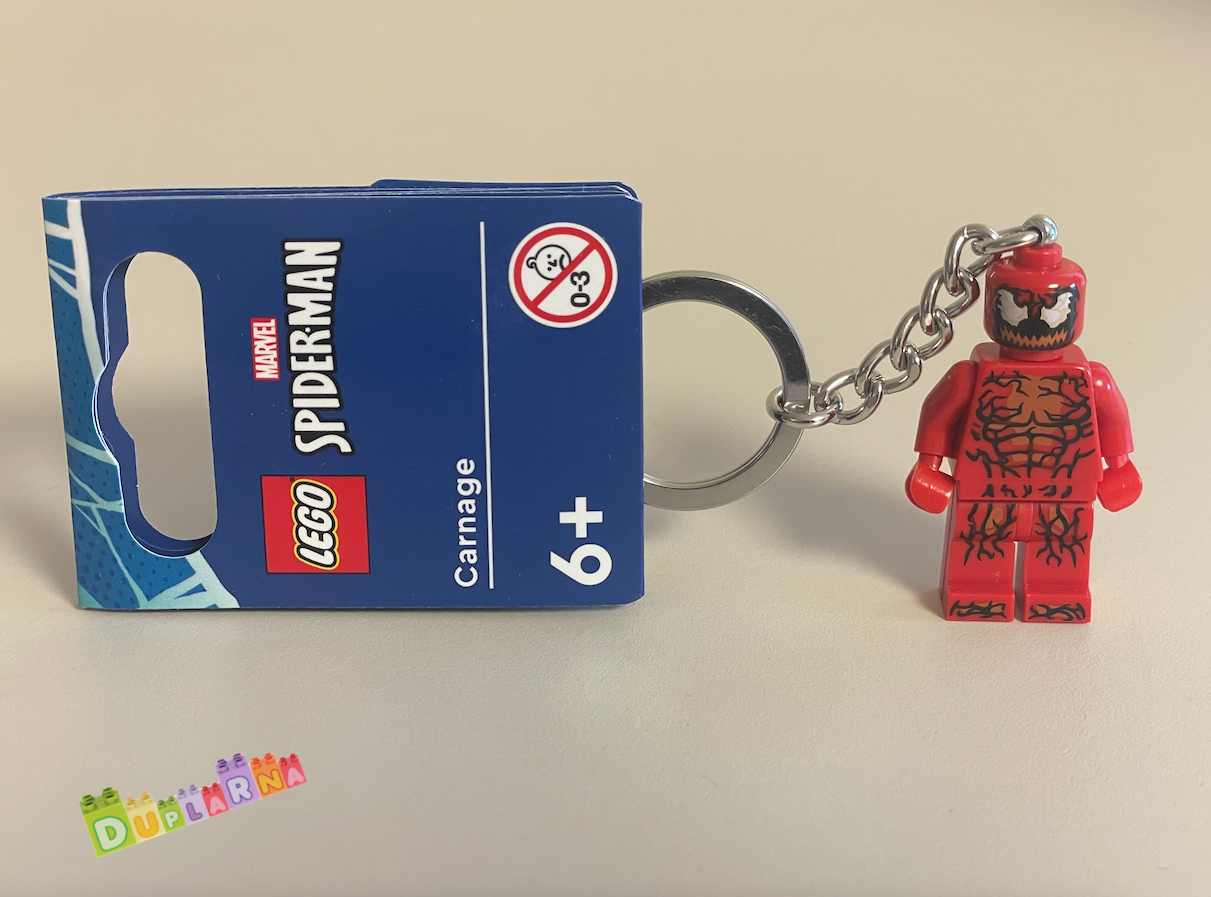 Lego Marvel 854154 klíčenka - Přívěsek na klíče – Carnage / Spiderman