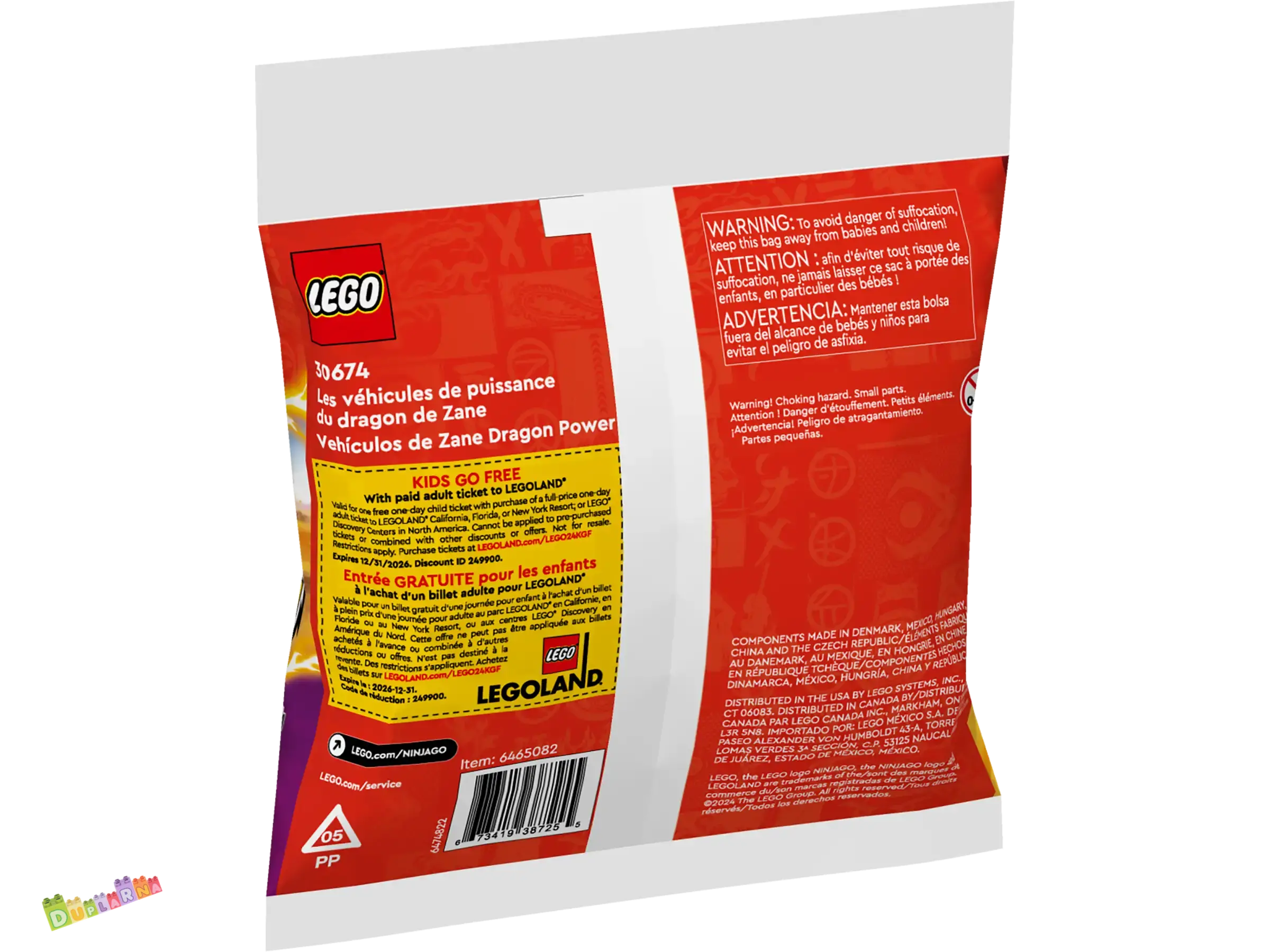 Lego Ninjago 30674 - Zane a jeho dračí auta