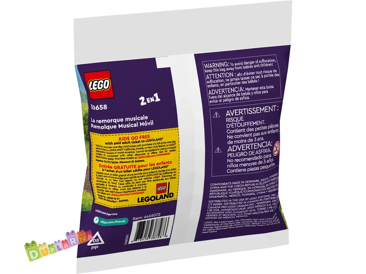Lego Friends 30658 - Pojízdný hudební přívěs