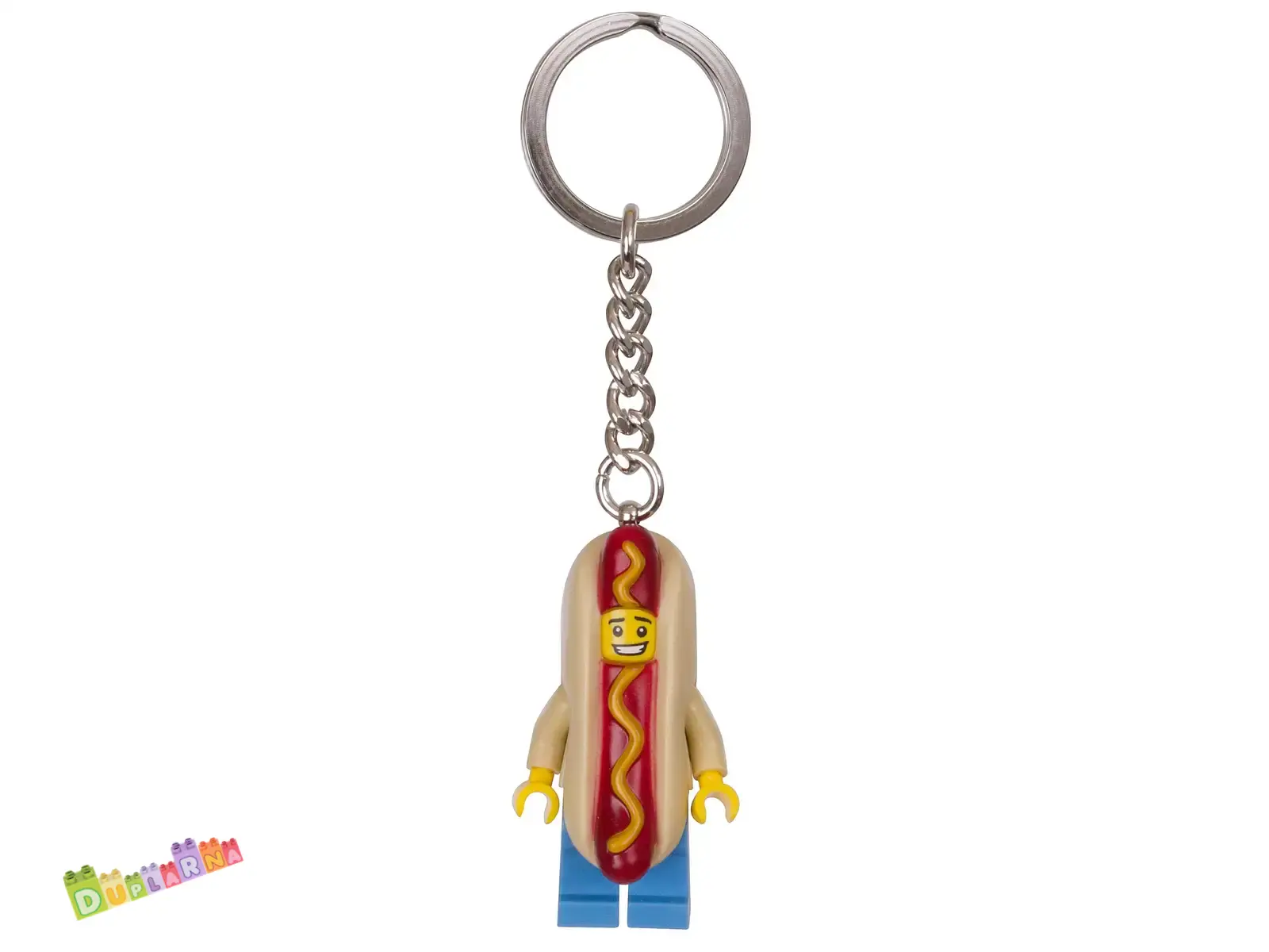Lego 853571 klíčenka - Přívěsek na klíče – Chlapík v kostýmu párek v rohlíku