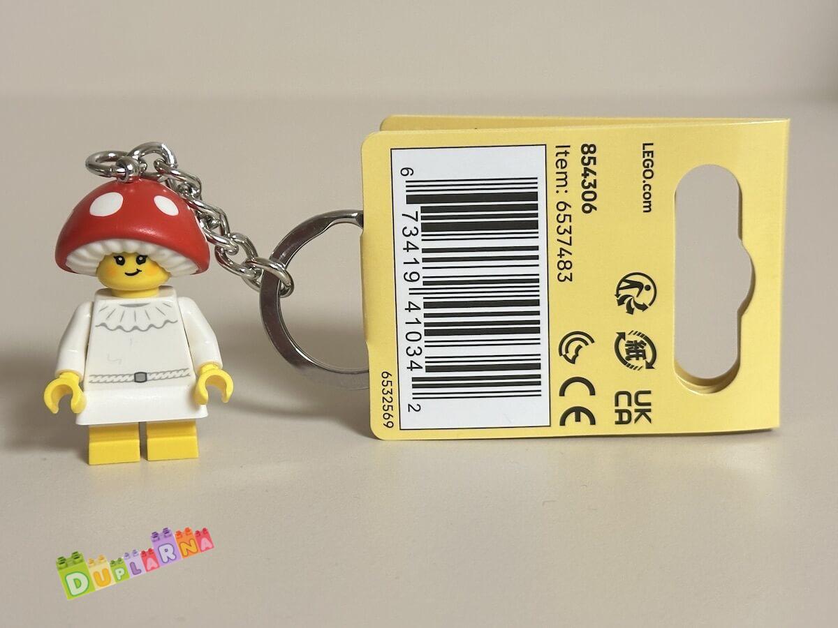 Lego 854306 klíčenka - Přívěsek na klíče – Dívka v kostýmu houby