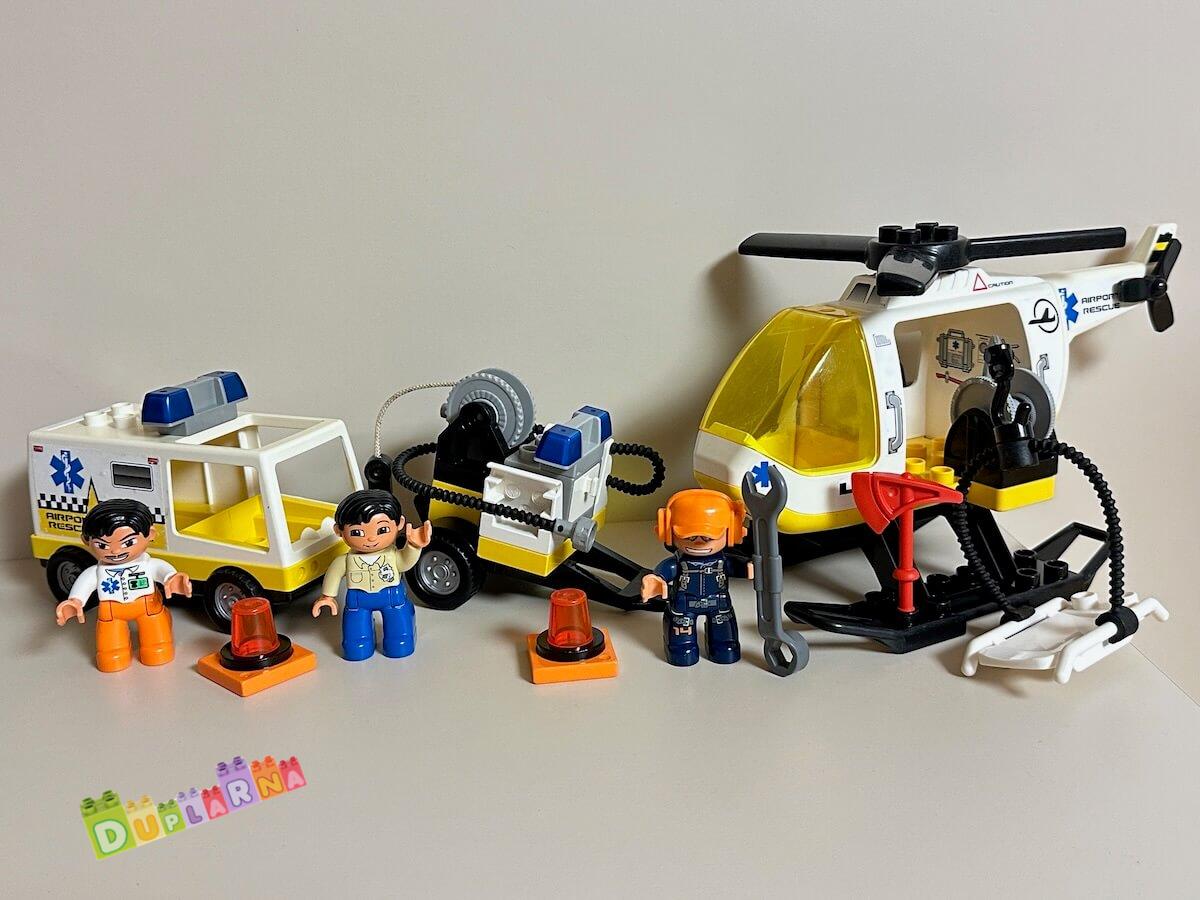 Lego Duplo 7841 - Letištní Vrtulník a sanitka - Helicopter Rescue Unit 