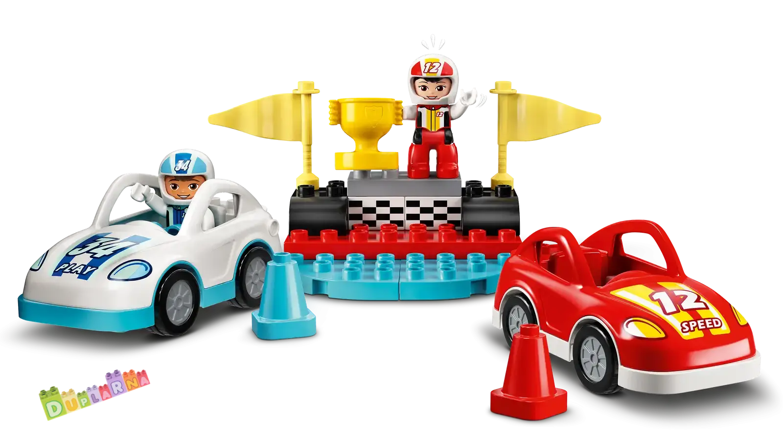 Lego Duplo Town 10947 - Závodní auta natahovací