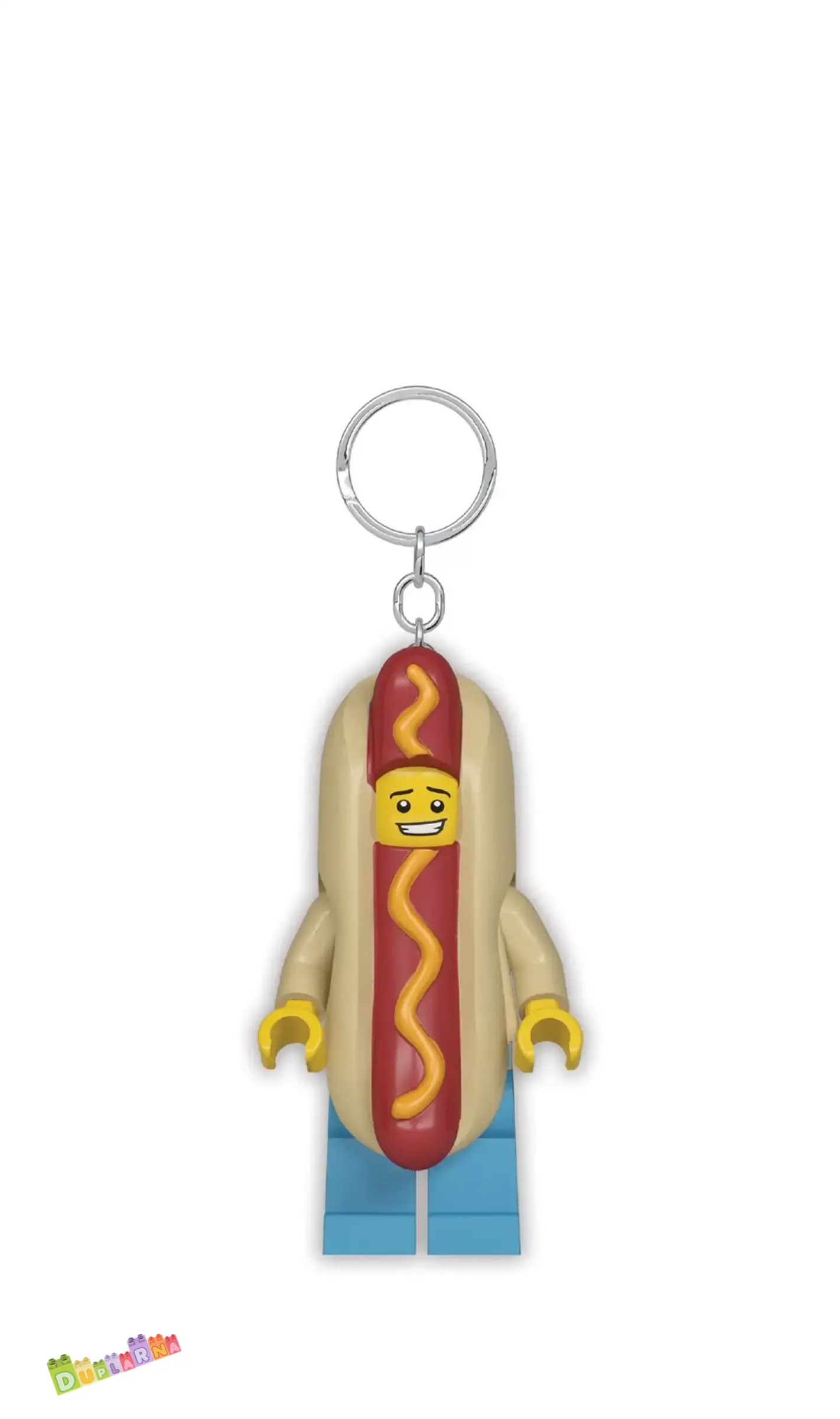 Lego 5005705 svíticí klíčenka - Světlo na klíče – Chlapík převlečený za párek v rohlíku