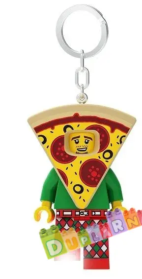 Lego 5005705 svíticí klíčenka - Světlo na klíče – Chlapík převlečený za Pizza