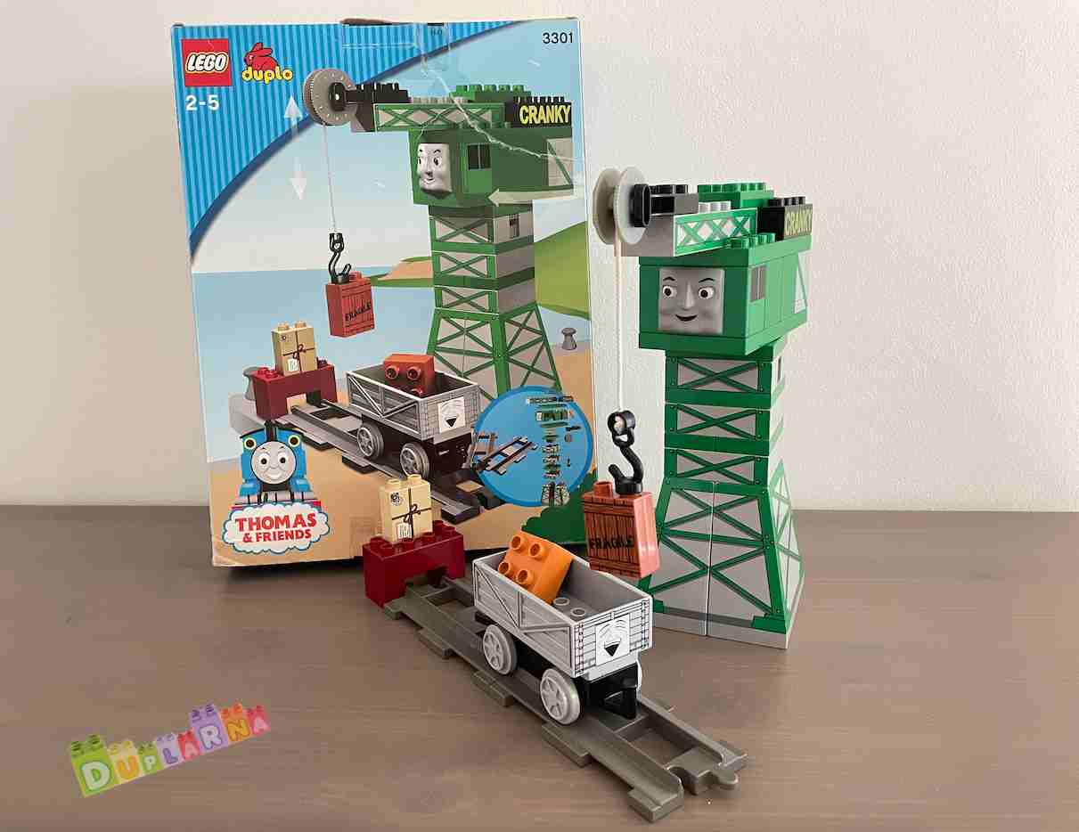 Lego Duplo 3301 - Mašinka Tomáš - Jeřáb CRANKY