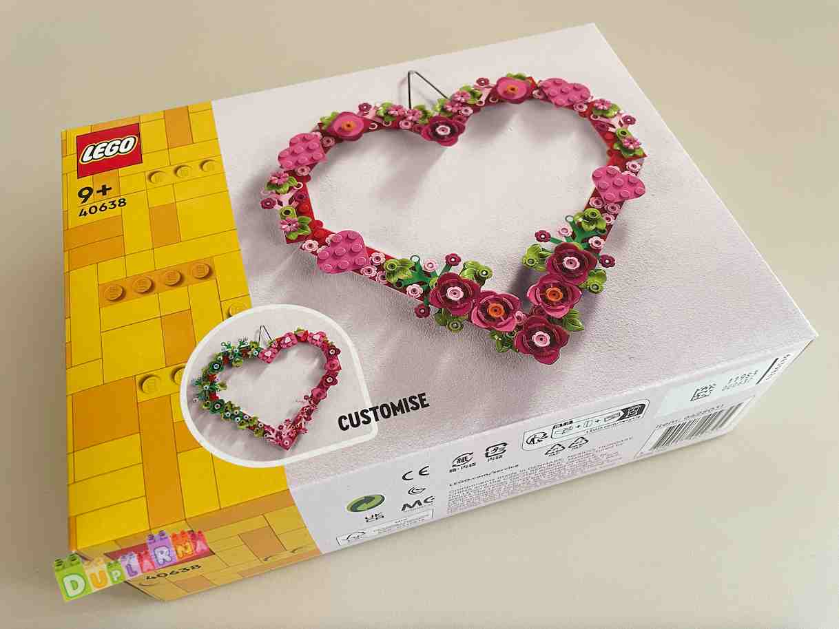 Lego 40638 - Ozdoba ve tvaru srdce / Kytka / Ozdoba