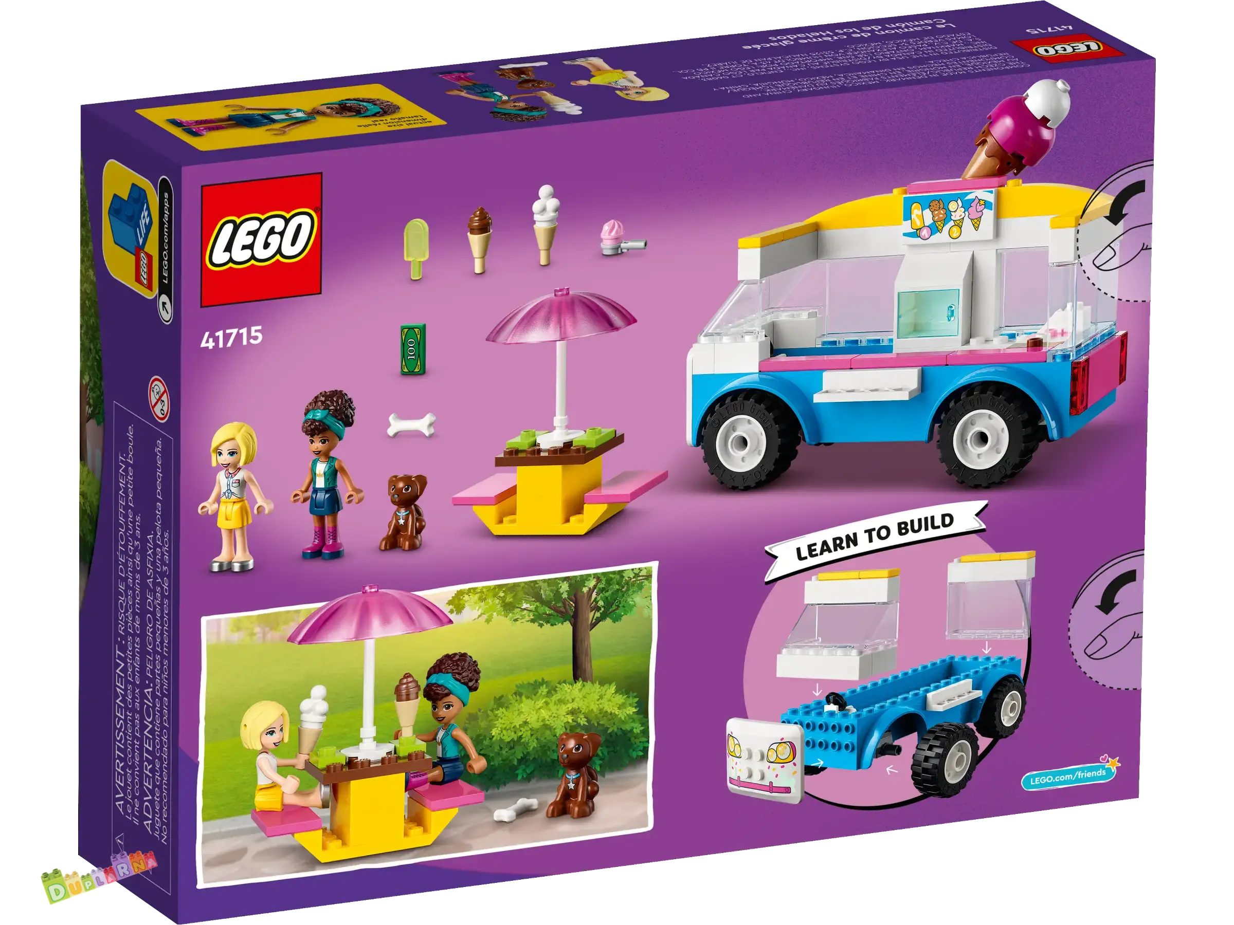 Lego Friends 41715 - Zmrzlinářský vůz