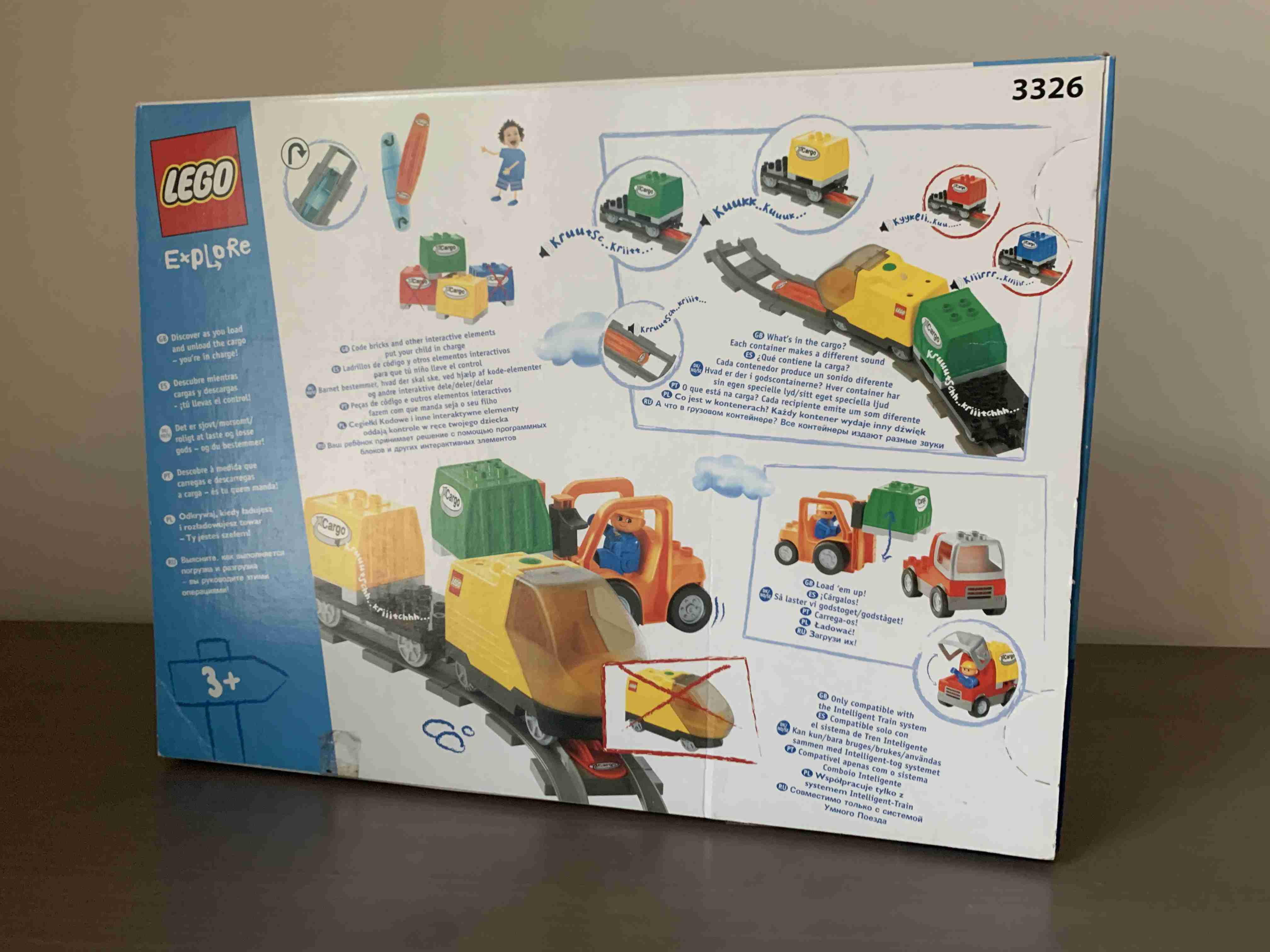 Lego Duplo - 3326 Intelli cargo set - nákladní vagon k vlaku Intelli