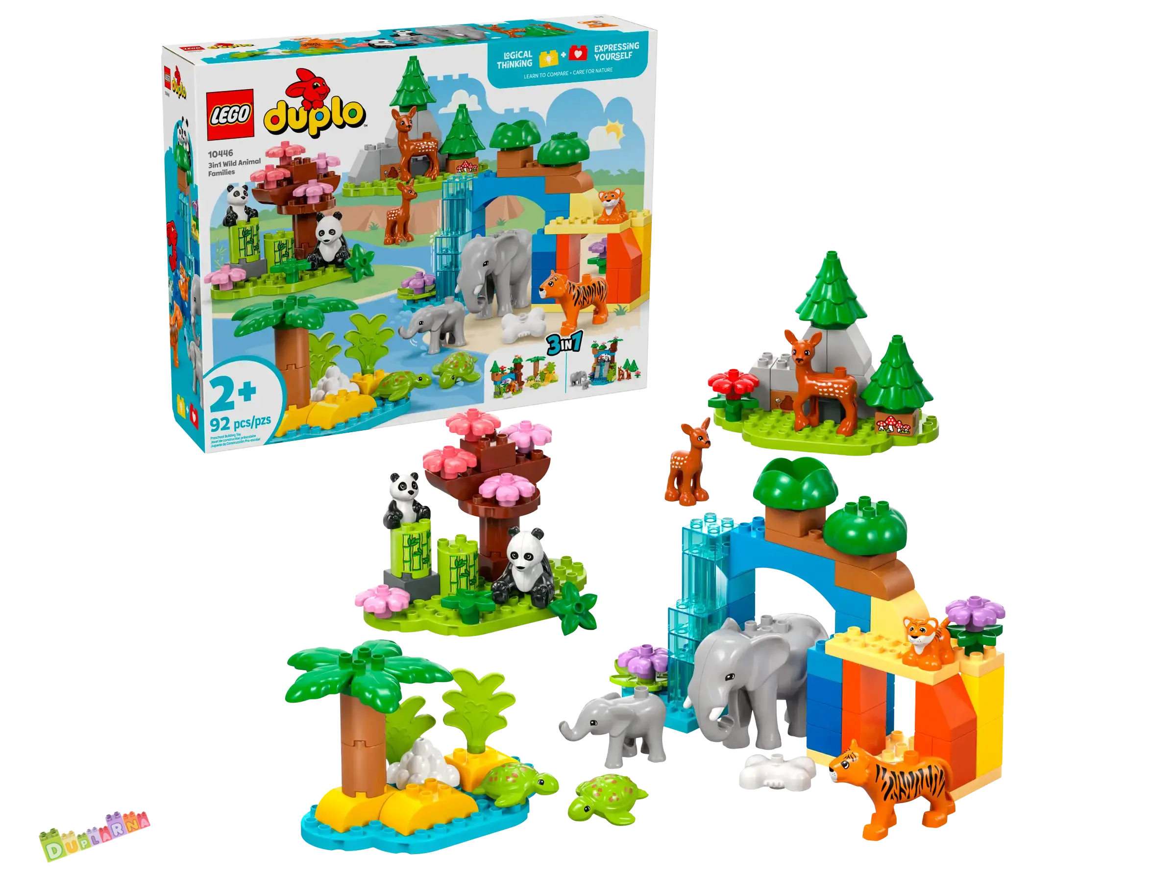 Lego Duplo 10446 - Rodinky divokých zvířat 3 v 1