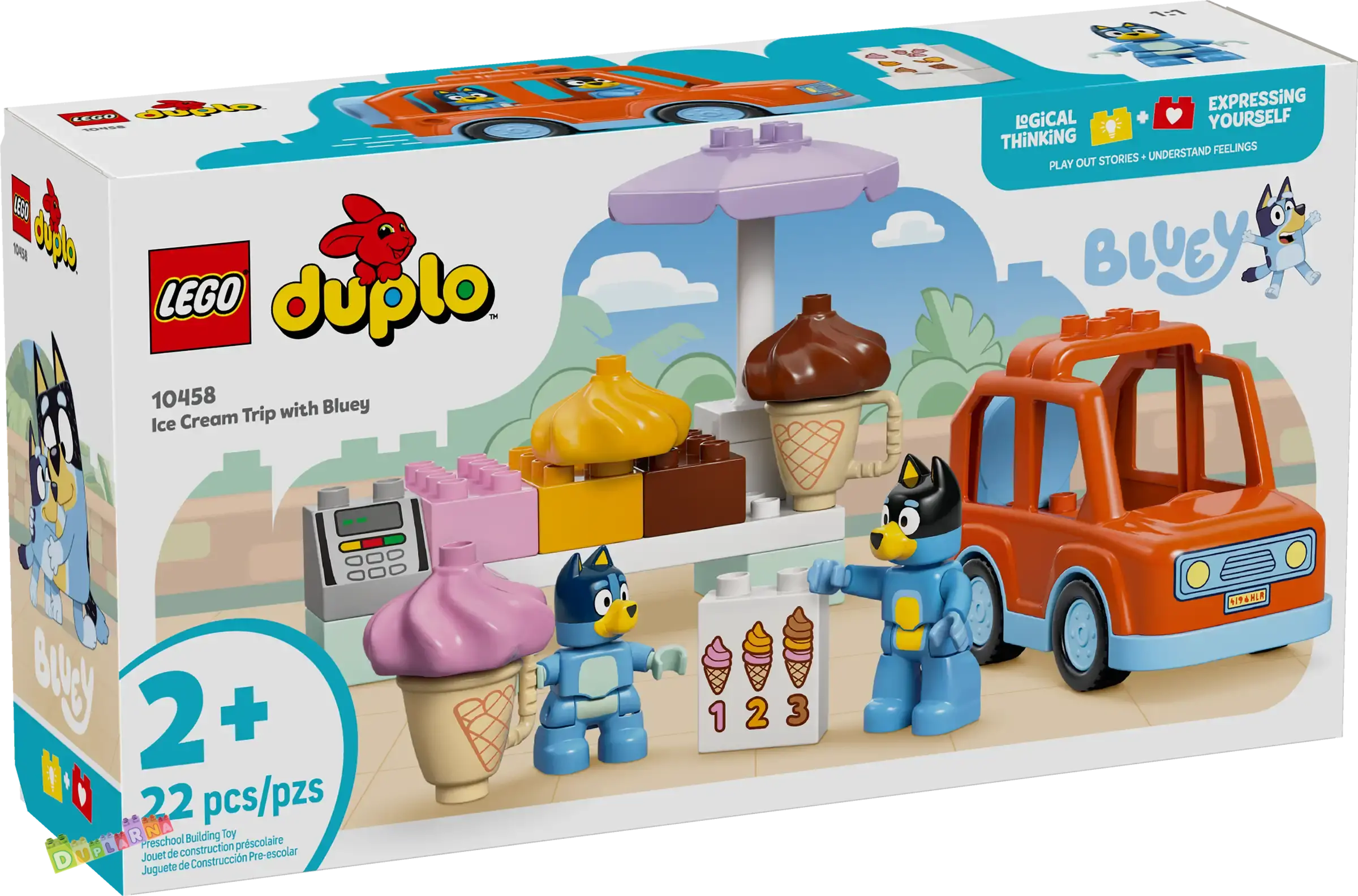 Lego Duplo 10458 - Bluey a výlet na zmrzlinu