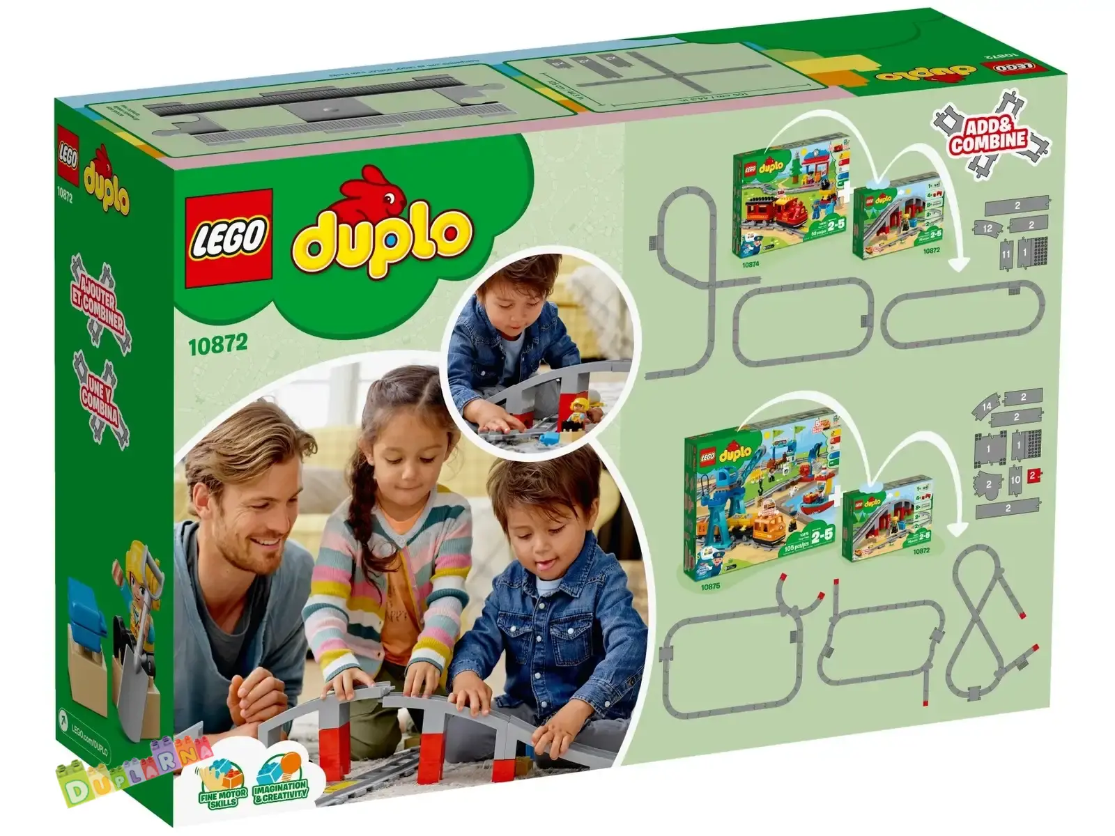Lego Duplo 10872 - Doplňky k vláčku most a koleje