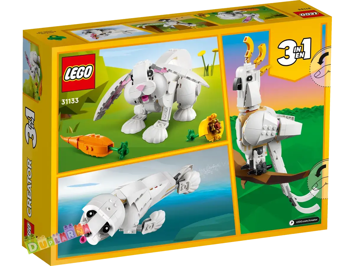 Lego Creator 31133 - Bílý králík 3v1
