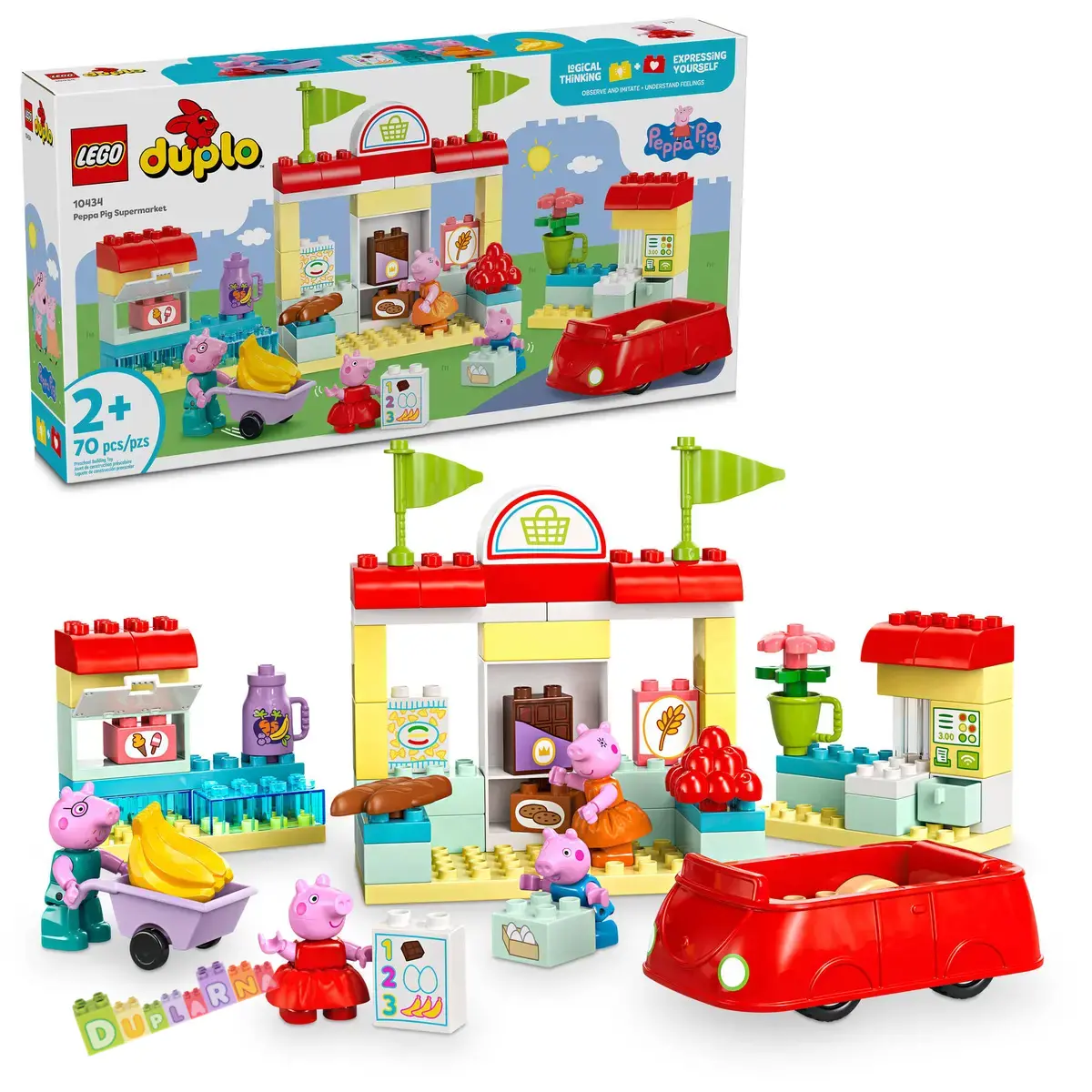 Lego Duplo 10434 - Prasátko Peppa a supermarket