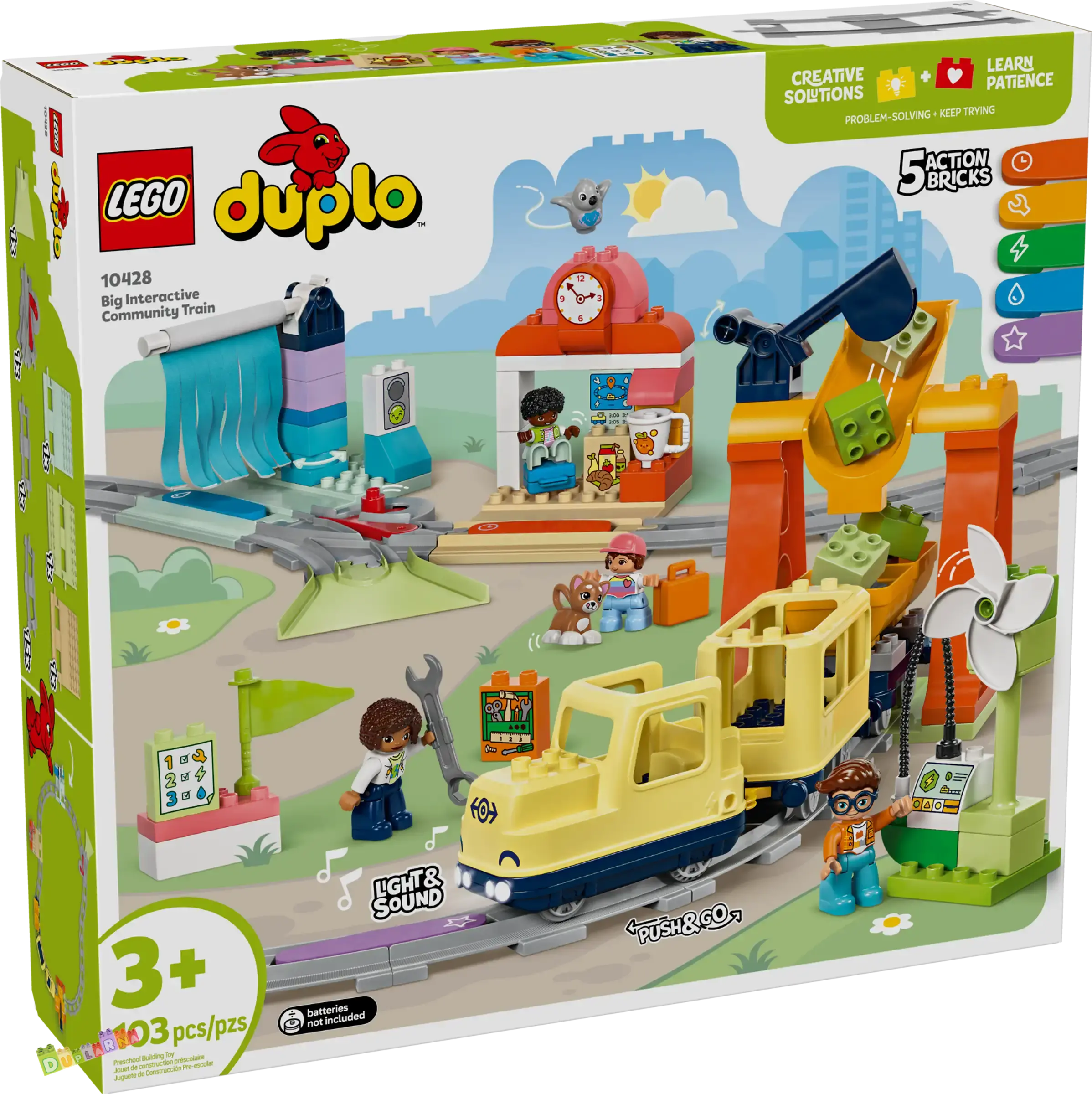 Lego Duplo 10428 - Velký interaktivní komunitní vláček / Nákladní vlak