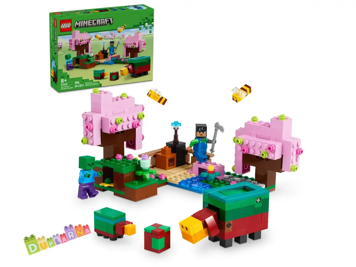 Lego Minecraft 21260 - Zahrada s rozkvetlými třešněmi