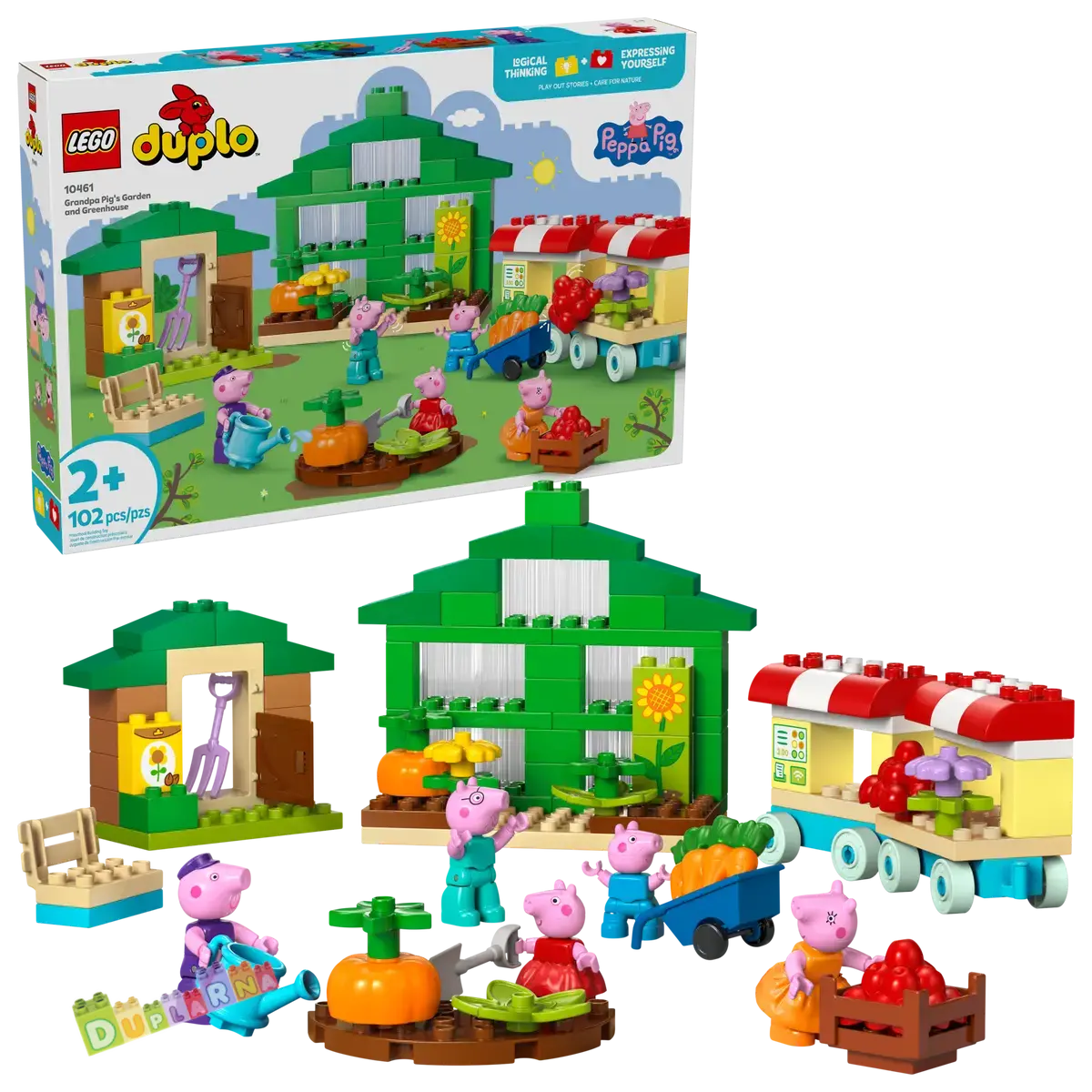 Lego Duplo 10461 - Prasátko Peppa / Dědečkova zahrada a skleník