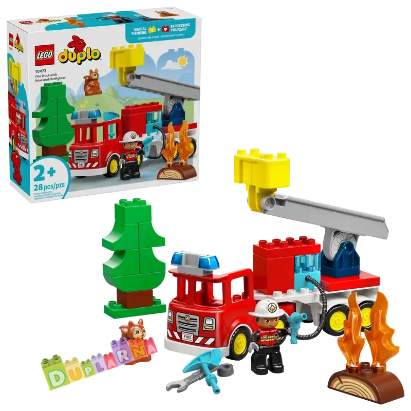 Lego Duplo 10473 - Hasičské auto s hadicí a hasičem