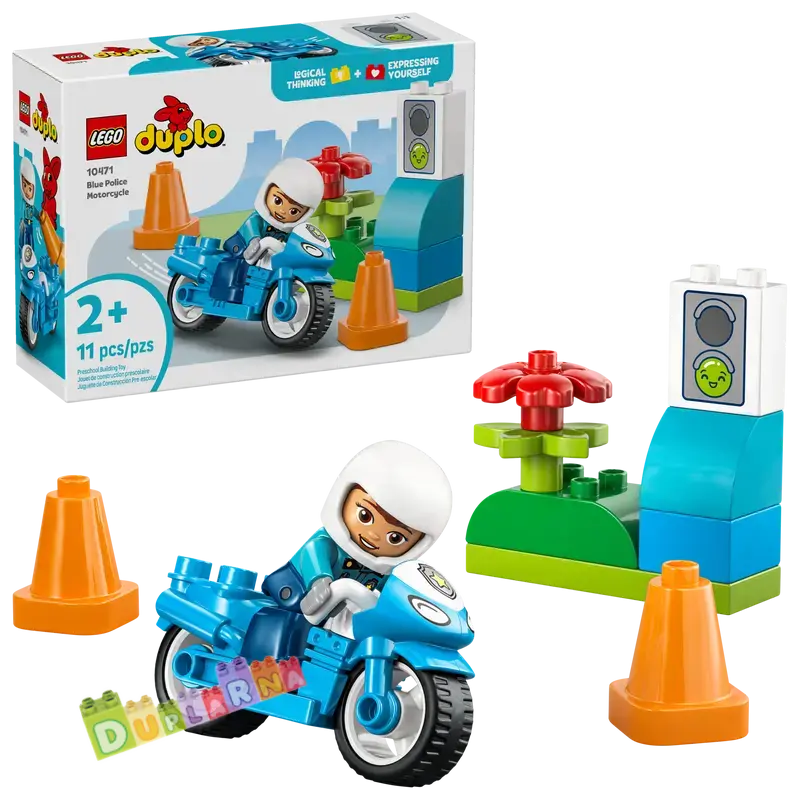 Lego Duplo 10471 - Modrá policejní motorka