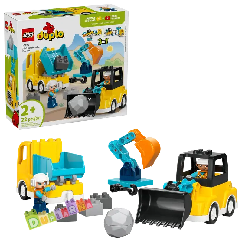 Lego Duplo 10475 - Vozidla na stavbě 3 v 1