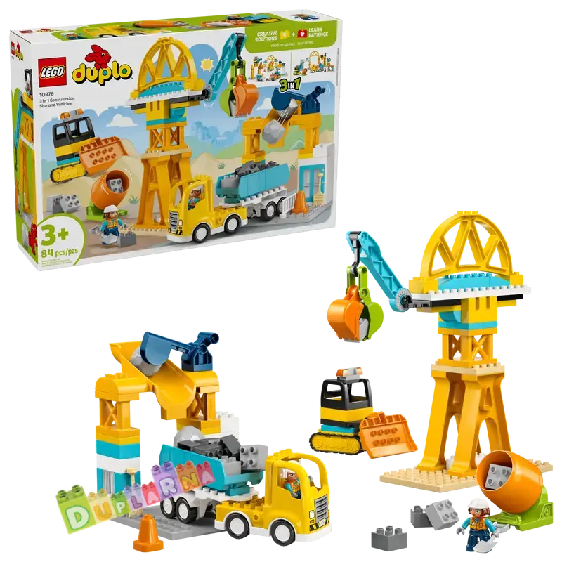 Lego Duplo 10476 - Staveniště a vozidla 3 v 1 / Stavba