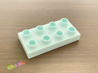 Lego Duplo Kostka 2x4 placatá světle modrá
