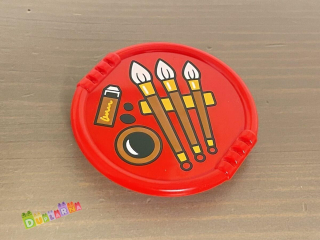 Lego Duplo Disk / Talíř červený / štětce